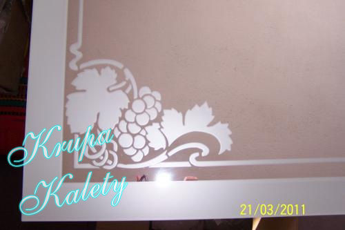 Przykład piaskowania lustra.Kliknij zobacz inne.