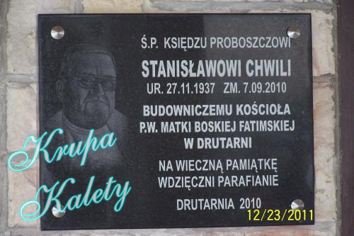 Tablica pamiątkowa.