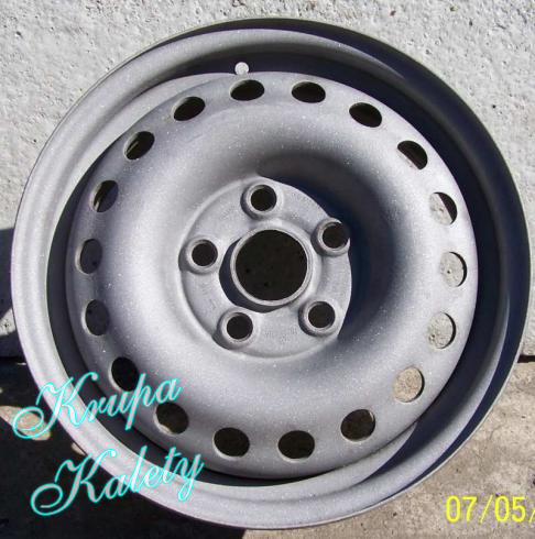 Felga po wypiaskowaniu.