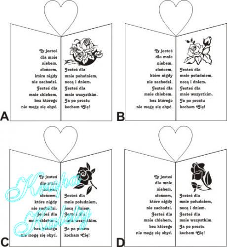 Projekty przykładowe na wazon  serce.