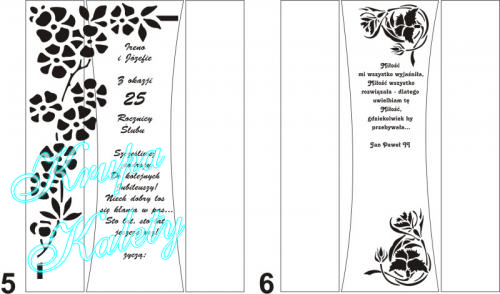 Projekty przykładowe na wazon  Alf.