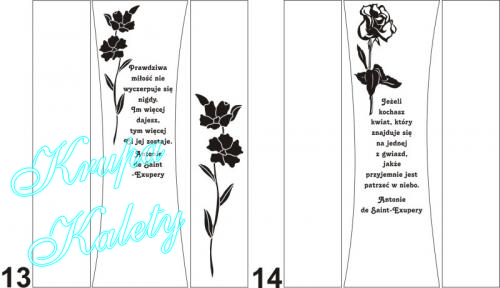 Projekty przykładowe na wazon  Alf.