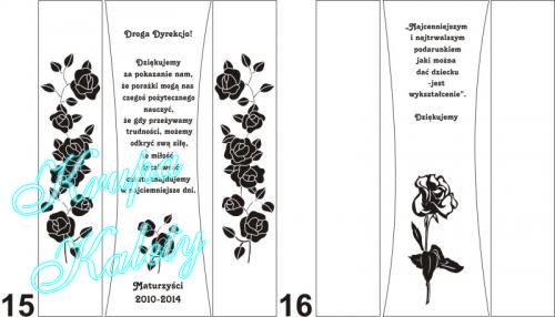 Projekty przykładowe na wazon  Alf.