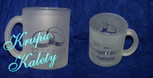 kubek 300 ml.grawerowany