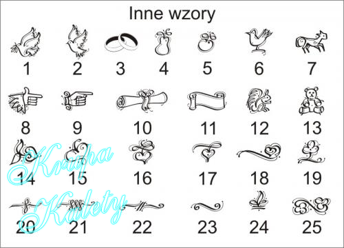 Inne wzory do piaskowania.