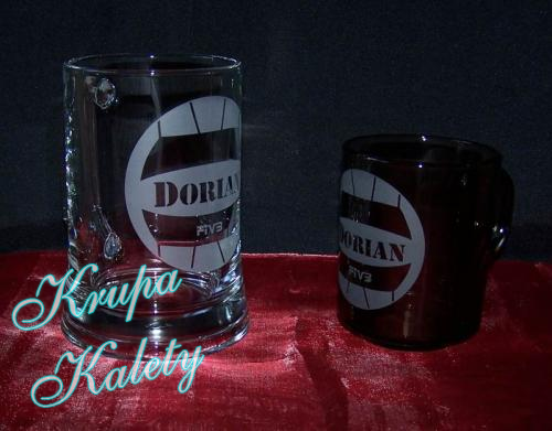 Kufle grawer piaskowany.