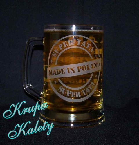 Kufle grawer piaskowany.