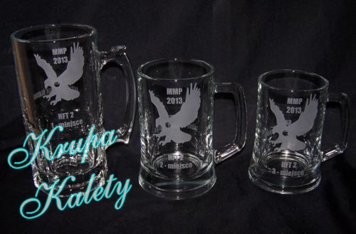 Kufle grawer piaskowany.