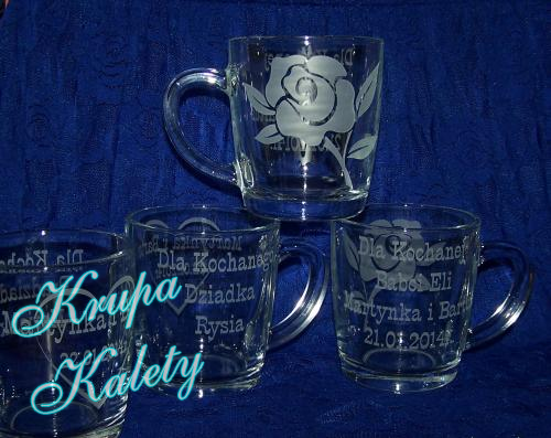 Kubki prezent grawerowany.