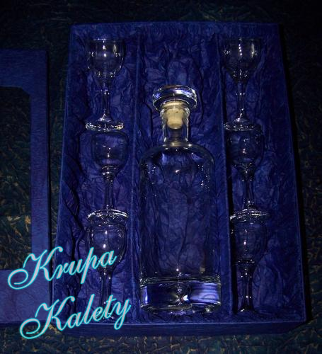 Karafka+kieliszki+ekstra pudełko